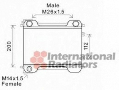 VAN WEZEL 30003537 -  масляный радиатор, двигательное масло